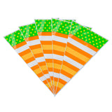 Bags, Bag Tek 6 x 11 Inch, Plastic, Stripes & Polka Dot, Cone-Shape,100 - 1 EACH