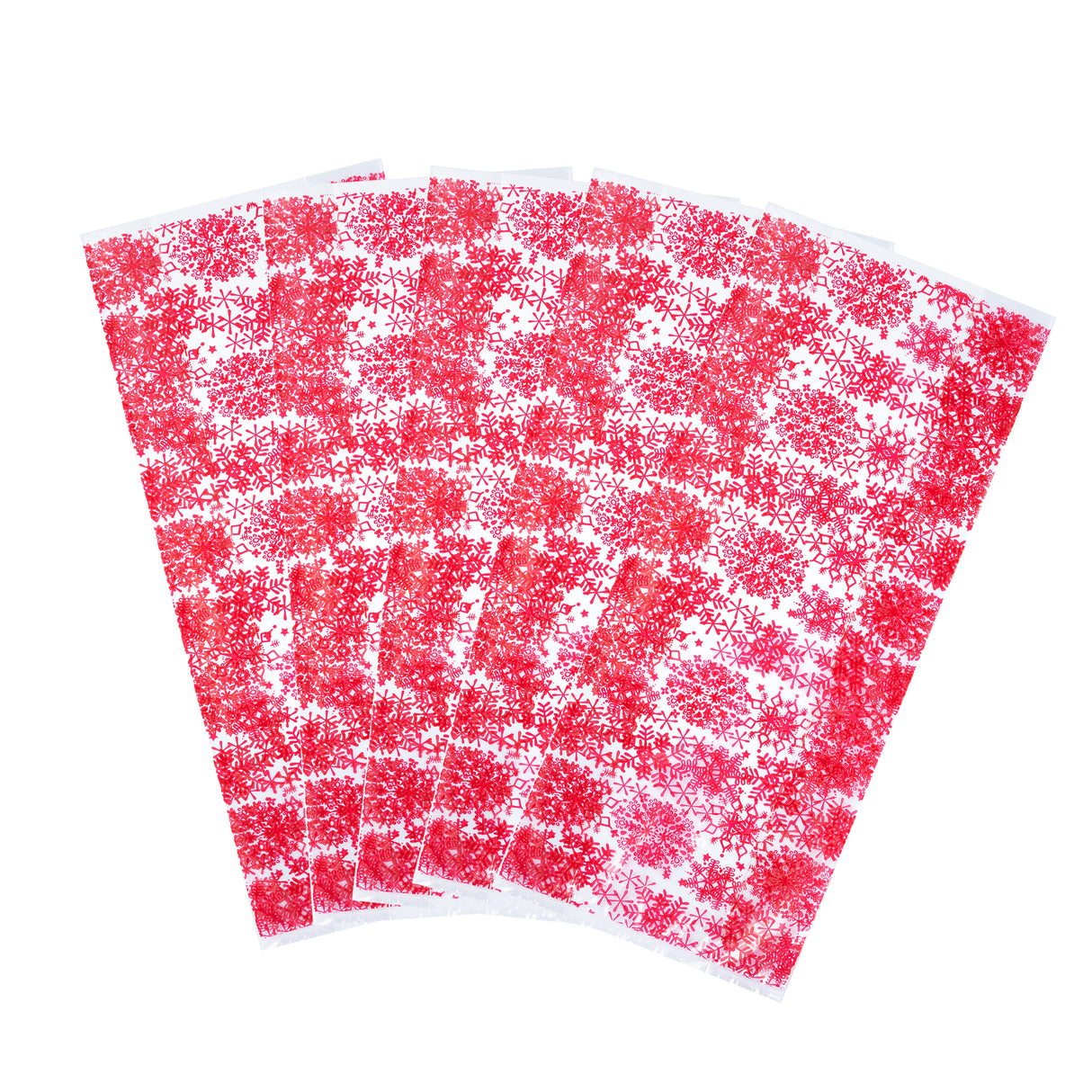Bags, Candy, Bag Tek 4 x 2 x 9.50 Inch, Plastic, Snowflake Print,100 - 1 EACH