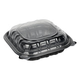 Containers, Thermo Tek 40 Ounce, Plastic, Black, 9 x 9 x 3 Inch, Clamshell,50 - 1 EACH