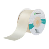 Ribbons, Satin, Gift Tek 1.50 Inch, Single-Face, Ivory White, Polyester, 10 Yard,10 - 30 FOOT