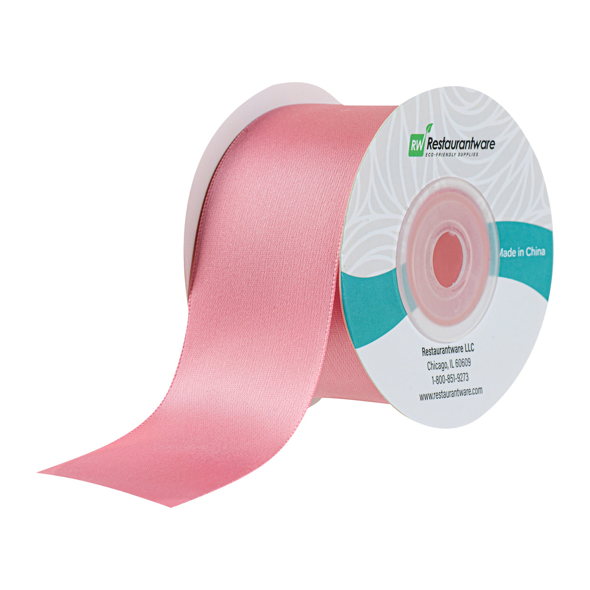 Ribbons, Satin, Gift Tek 1.50 Inch, Single-Face, Pink, Polyester, 10 Yard,10 - 30 FOOT