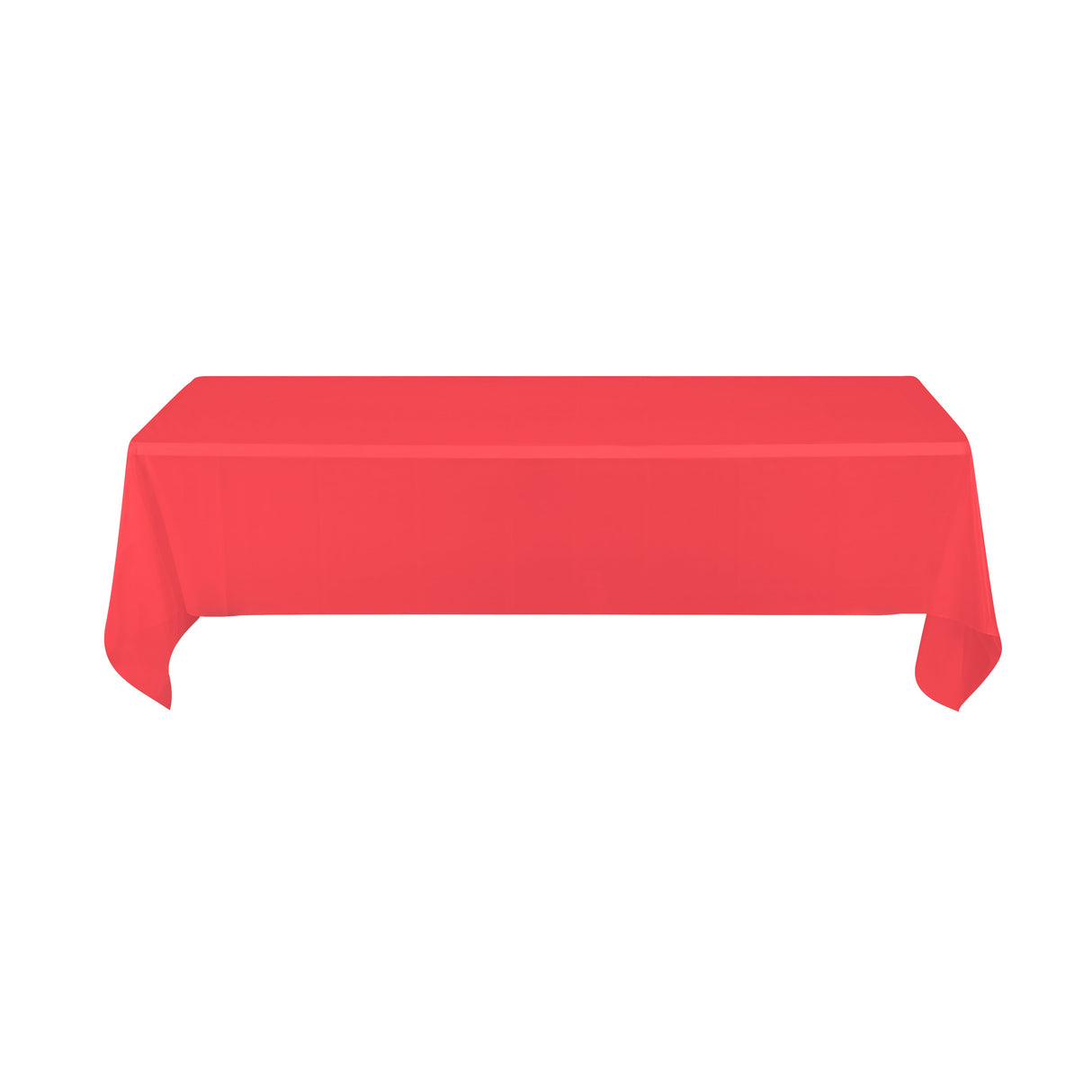 Covers, Table, Table Tek 108 x 54 Inch, Plastic, Red, Rectangular,10 - 2 COUNT