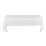 Covers, Table, Table Tek 108 x 54 Inch, Plastic, White, Rectangular,10 - 2 COUNT
