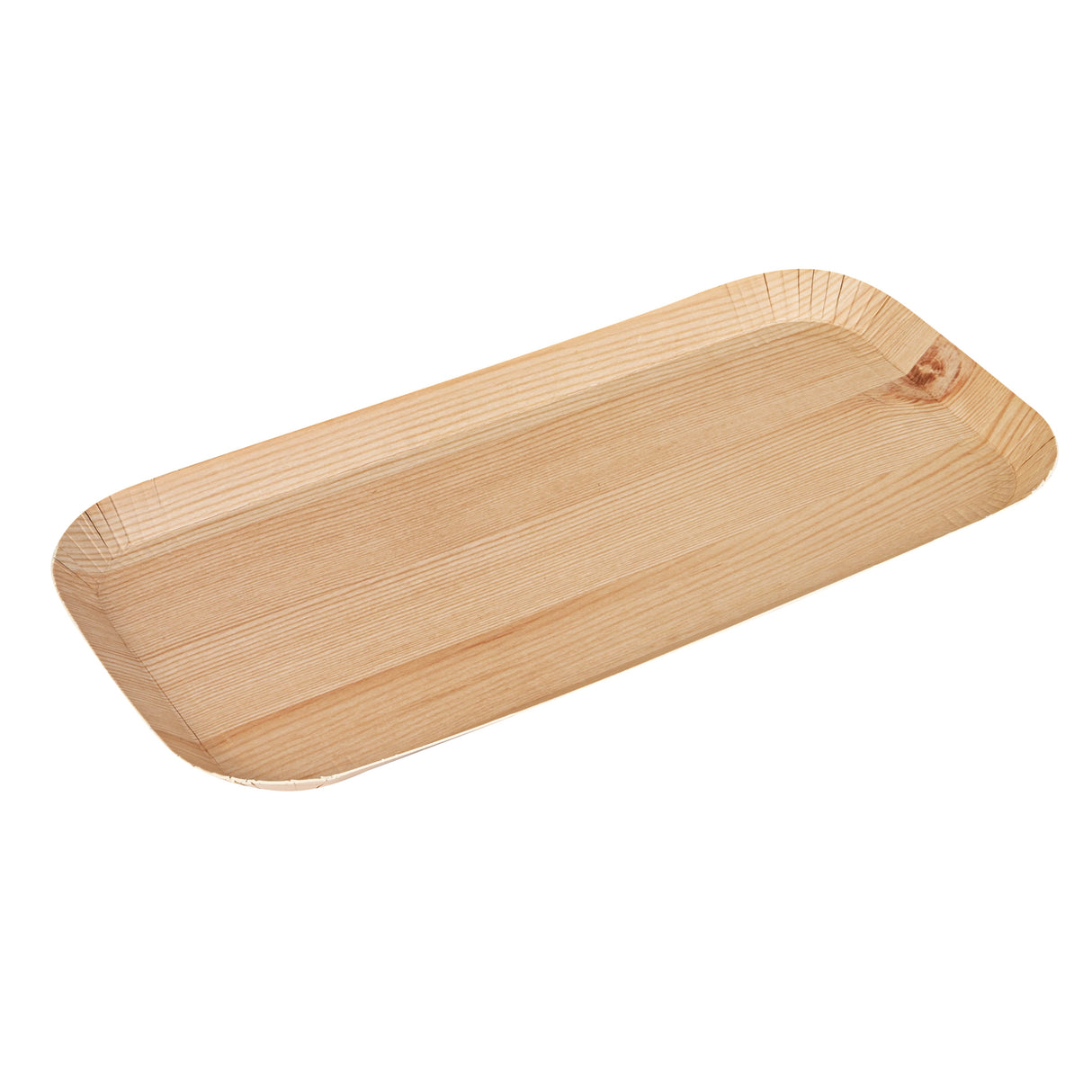 Trays, Food, Cater Tek 10.50 x 5 Inch, Paper, Natural Faux Wood Print, Rectangular,100 - 1 EACH