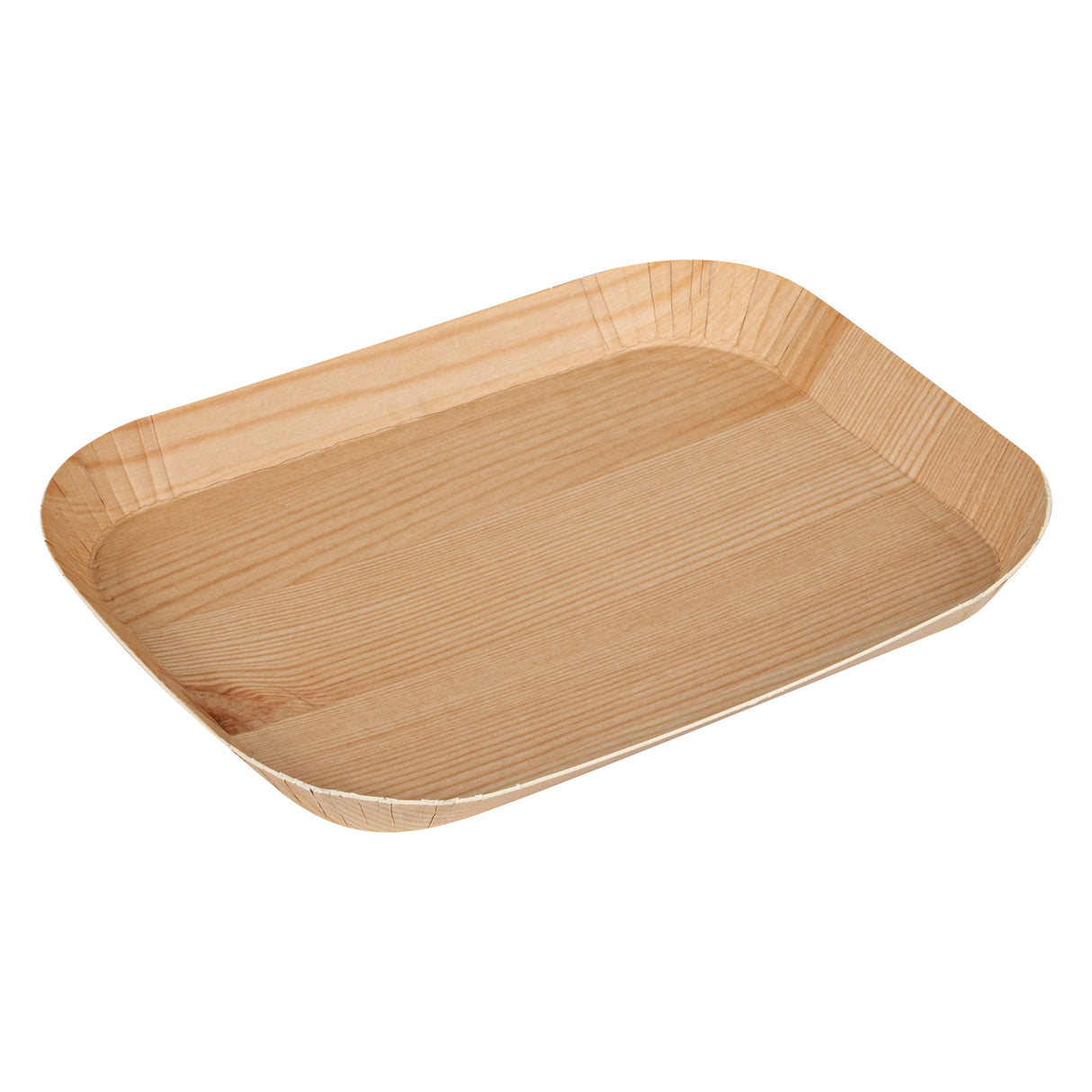 Trays, Food, Cater Tek 6.50 x 5 Inch, Paper, Natural Faux Wood Print, Rectangular,100 - 1 EACH