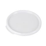 Lids, Met Lux, White, Plastic, Round, for 2 & 4 Quart Food Storage Container,10 - 1 EACH