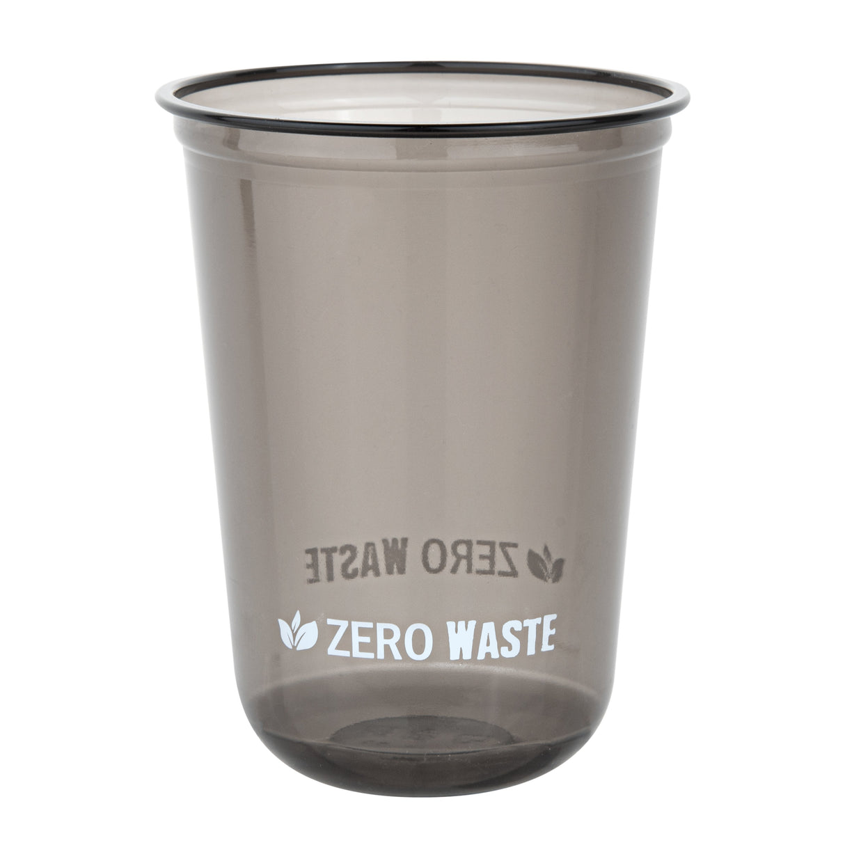 Cups, Zero Waste 16 Ounce, Plastic, Black, 3.50 x 3.50 x 4.75 Inch, U-Shape Rounded Bottom, PLA,10 - 100 COUNT