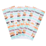 Bags, Candy, Bag Tek 4 x 2 x 9.50 Inch, Plastic, Halloween Word Print, Gusseted,40 - 100 COUNT