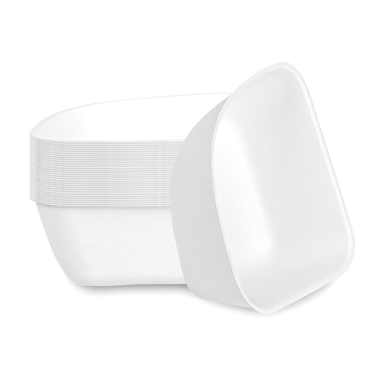 Bowls, Pulp Safe 17 Ounce, Sugarcane & Bagasse, White, 5.25 x 5.25 x 2.25 Inch, Modular,4 - 25 COUNT