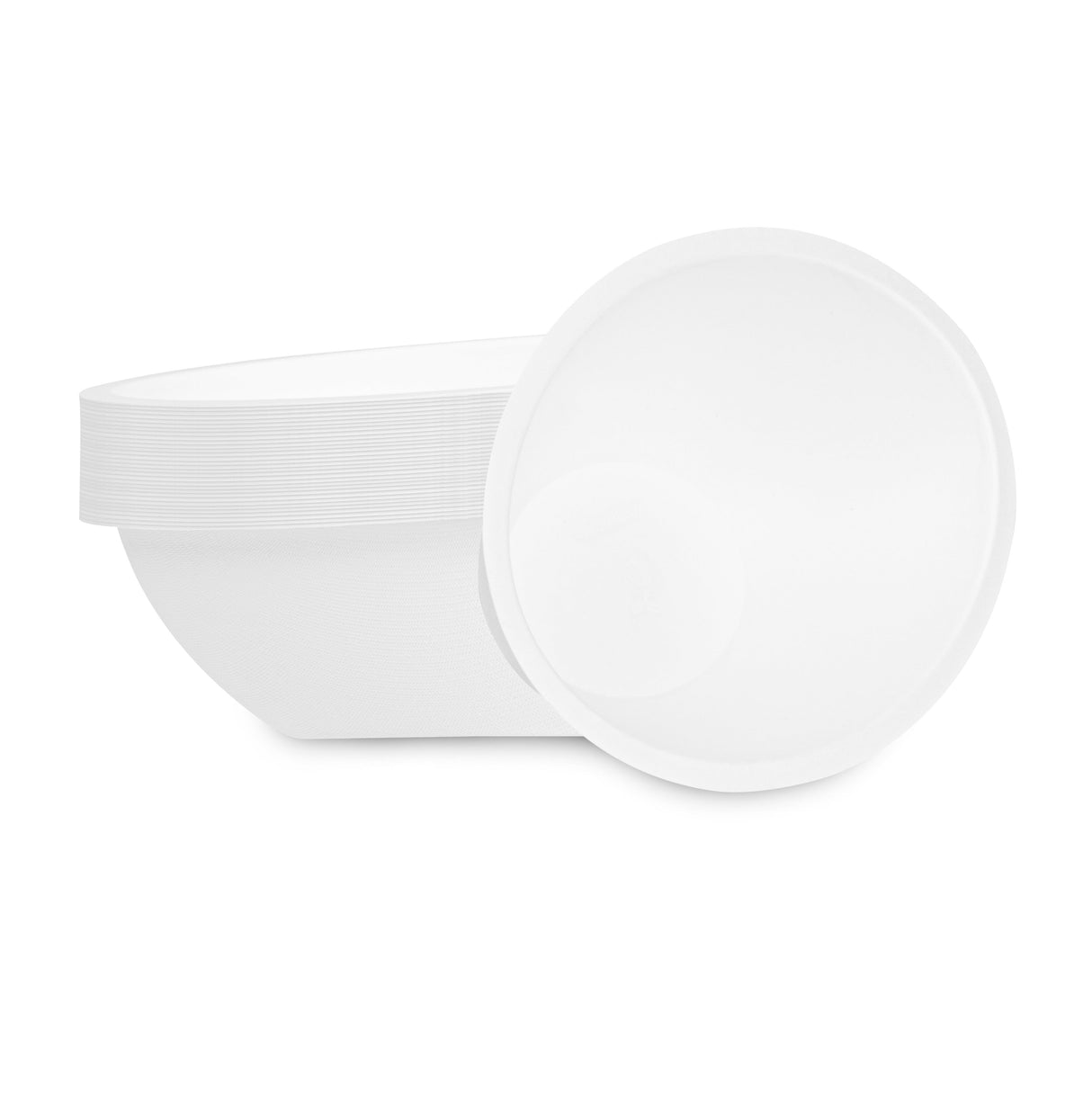 Bowls, Pulp Safe 27 Ounce, Sugarcane & Bagasse, White, 8.75 x 6.75 x 3.25 Inch,4 - 25 COUNT