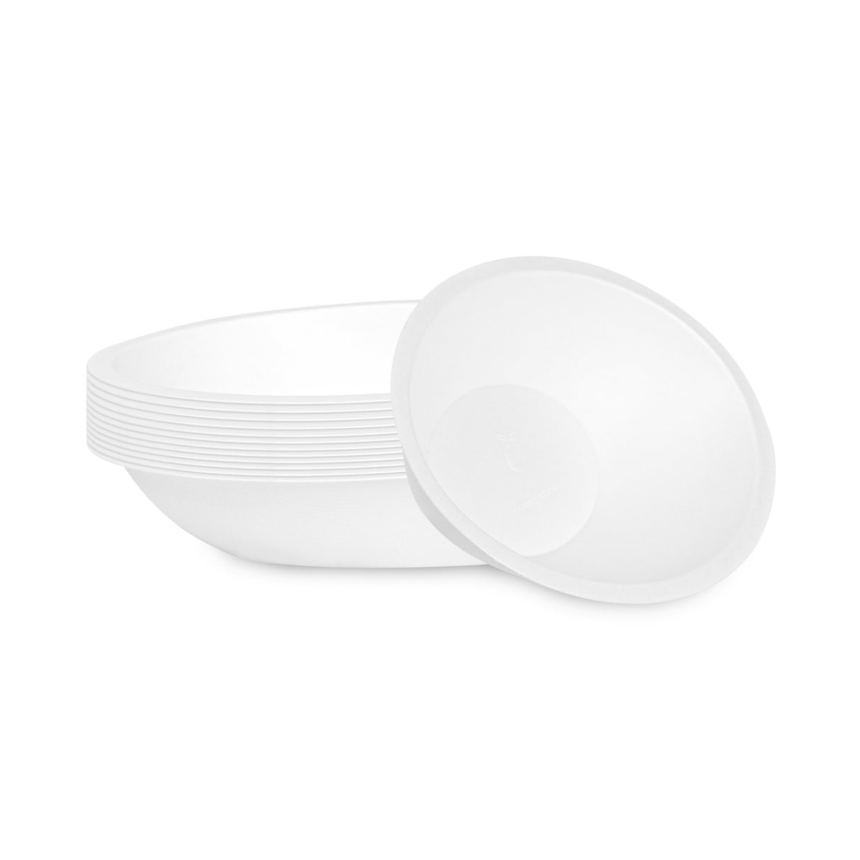 Bowls, Pulp Safe 16 Ounce, Sugarcane & Bagasse, White, 8.75 x 6.75 x 2.25 Inch,4 - 25 COUNT