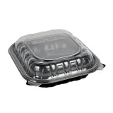 Containers, 3-Compartment, Thermo Tek 54 Ounce, Plastic, Black, 10.25 x 9 x 3 Inch, Clamshell,2 - 50 COUNT