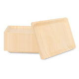 Plates, Taipei 14.25 x 9.75 x 0.75 Inch, Poplar Wood, Natural, Rectangular,4 - 50 COUNT