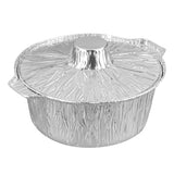 Pots, Foil Lux 60 Ounce, Aluminum Foil, 9.75 x 8.75 x 3.75 Inch, with Lid,10 - 10 COUNT