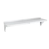 Shelf, Wall, 12 x 48 Inch, Solid, Heavy Duty Stainless Steel,1 - 1 EACH