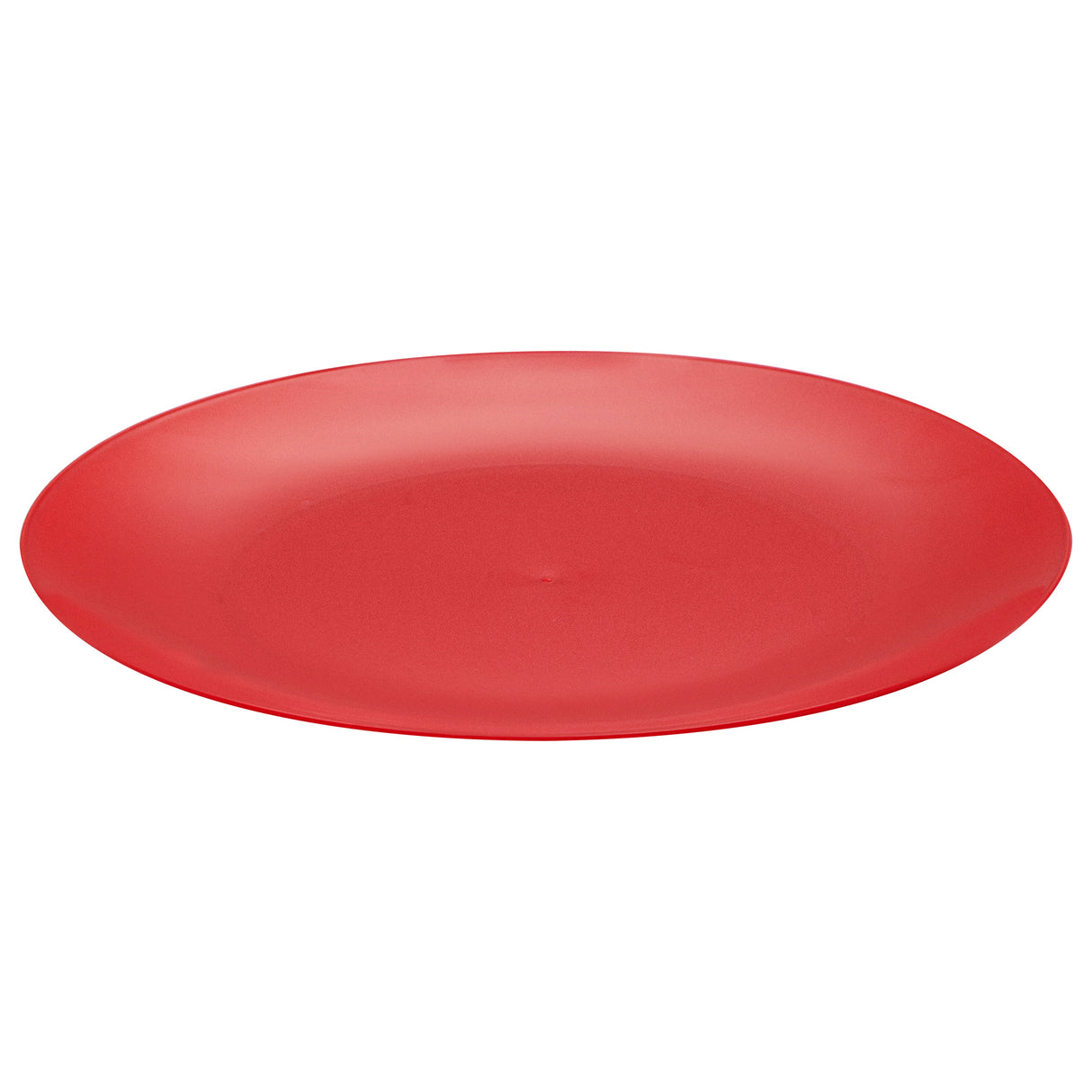 Plates, Moderna 10.25 x 0.75 Inch, Plastic, Red, Round,40 - 1 EACH