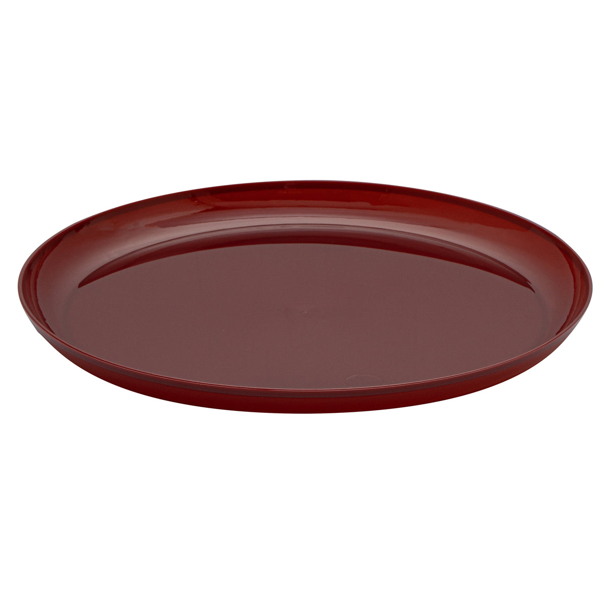 Plates, Moderna 8.50 x 0.50 Inch, Plastic, Burgundy, Round,40 - 1 EACH