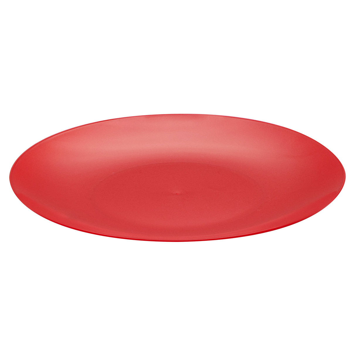 Plates, Moderna 7.50 x 0.50 Inch, Plastic, Red, Round,40 - 1 EACH