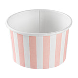 Cups, To-Go, Coppetta 3 Ounce, Paper, Pink & White Stripe, 3 x 3 x 1.75 Inch,50 - 1 EACH