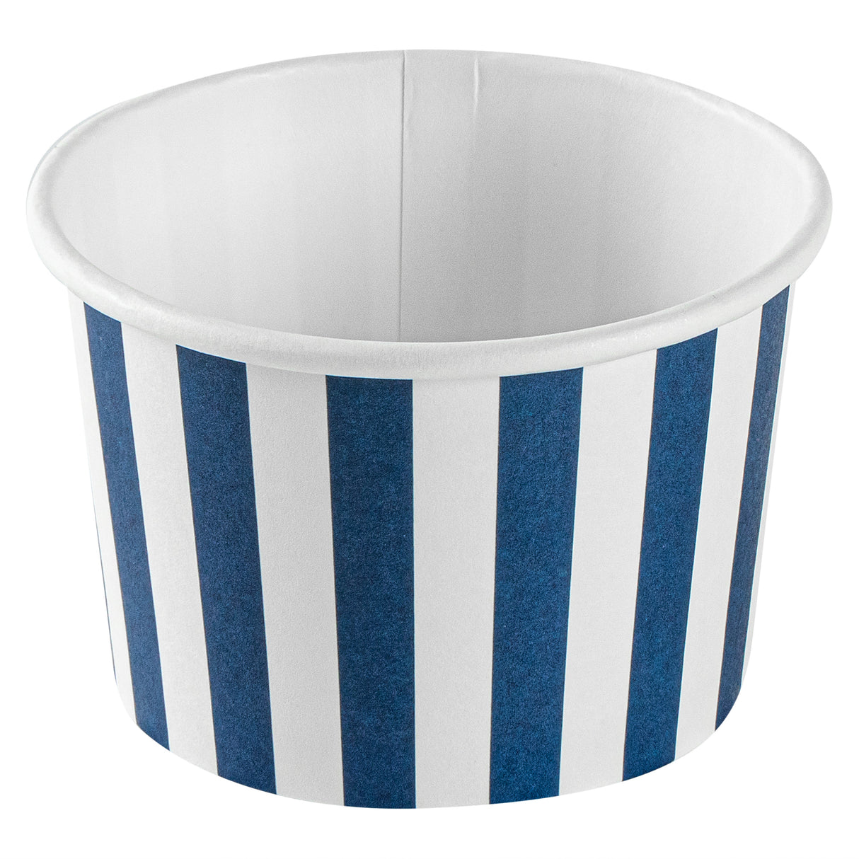Cups, To-Go, Coppetta 4 Ounce, Paper, Blue & White Stripe, 3 x 3 x 2.50 Inch,50 - 1 EACH