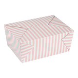 Containers, Take-Out, Bio Tek 98 Ounce, Paper, Pink & White Stripe, 8.50 x 6.25 x 3.50 Inch, #4,50 - 1 EACH