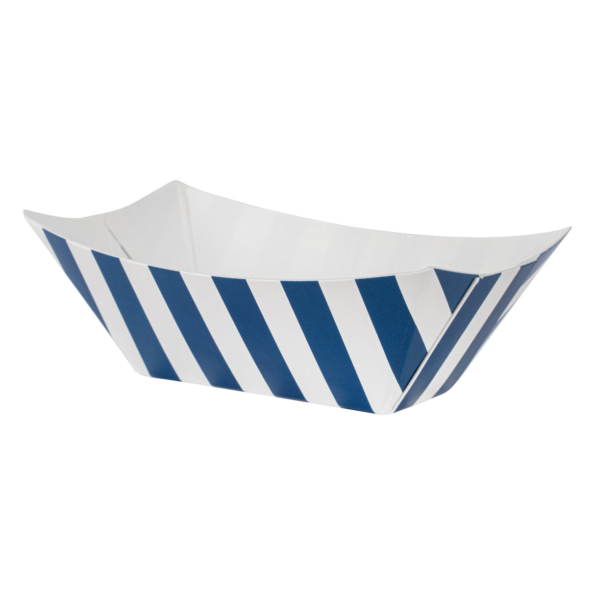 Boats, Bio Tek 2 x 0.75 x 1.25 Inch, Paper, Blue & White Stripe, 2 Ounce,50 - 1 EACH