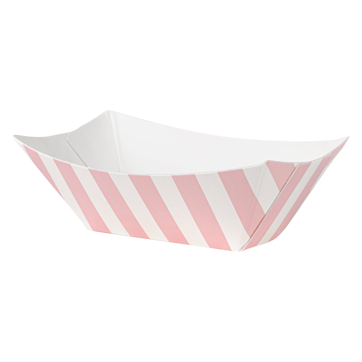 Boats, Bio Tek 2 x 0.75 x 1.25 Inch, Paper, Pink & White Stripe, 2 Ounce,50 - 1 EACH