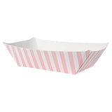 Boats, Bio Tek 4.25 x 2.75 x 1.50 Inch, Paper, Pink & White Stripe, 0.50 Pound, #50,50 - 1 EACH