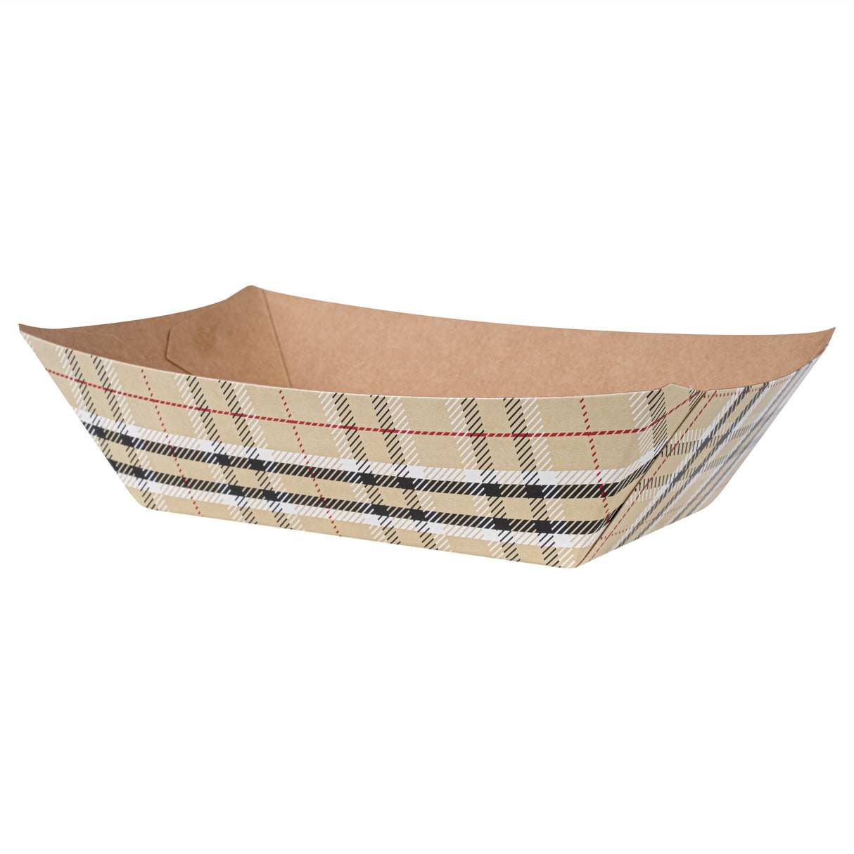 Boats, Bio Tek 4.25 x 2.75 x 1.50 Inch, Paper, Plaid, 0.50 Pound, #50,50 - 1 EACH