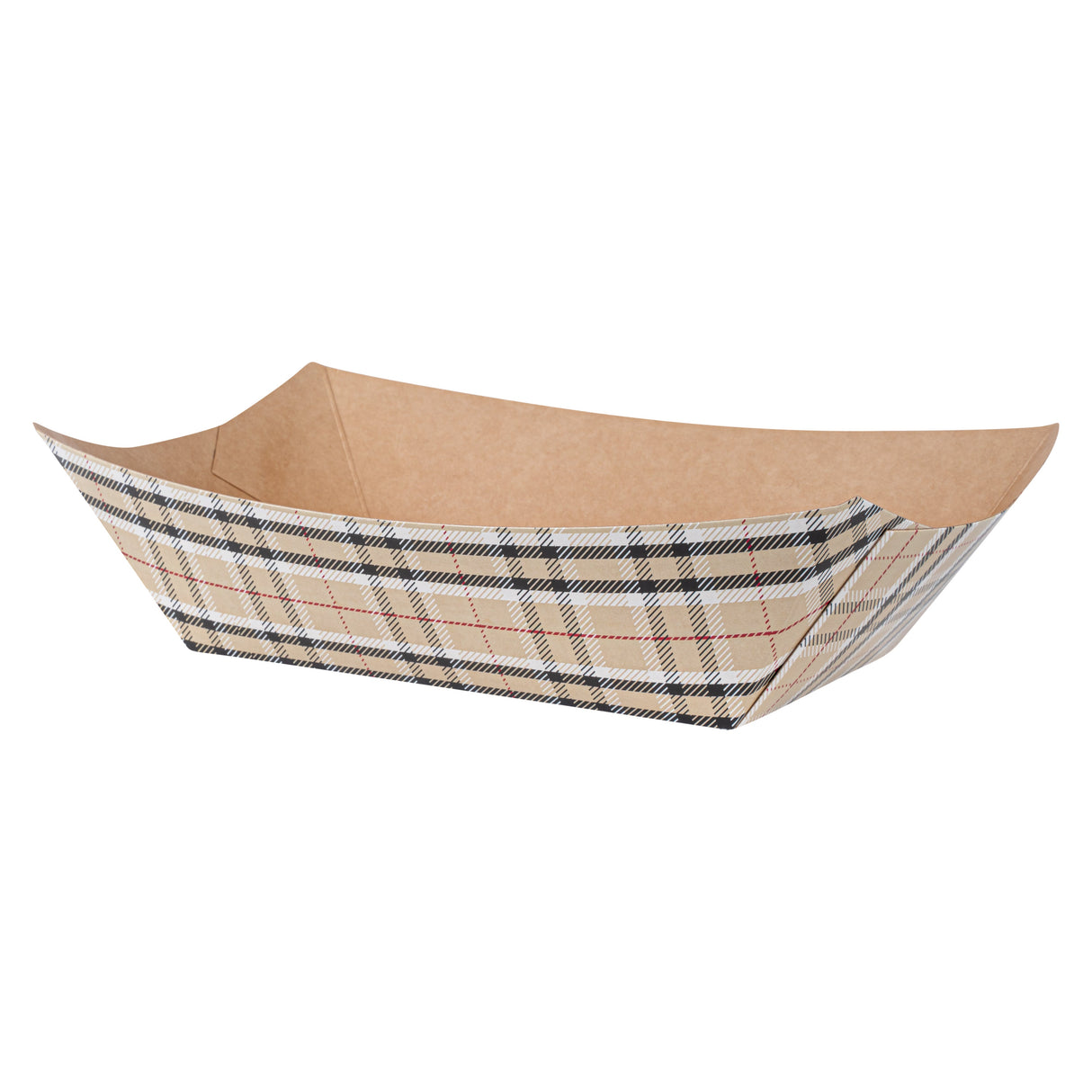 Boats, Bio Tek 5.50 x 3.50 x 2 Inch, Paper, Plaid, 1 Pound, #100,50 - 1 EACH