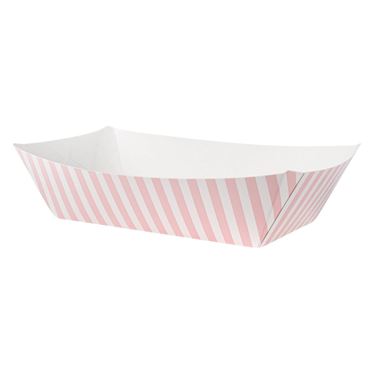 Boats, Bio Tek 6.50 x 3.75 x 2.25 Inch, Paper, Pink & White Stripe, 2 Pound, #200,50 - 1 EACH