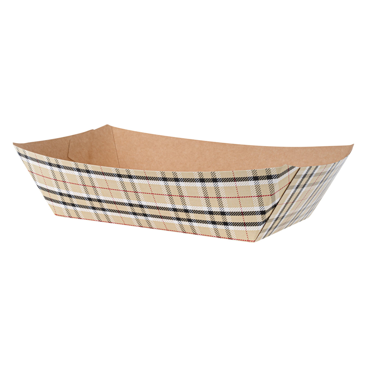 Boats, Bio Tek 6.50 x 3.75 x 2.25 Inch, Paper, Plaid, 2 Pound, #200,50 - 1 EACH