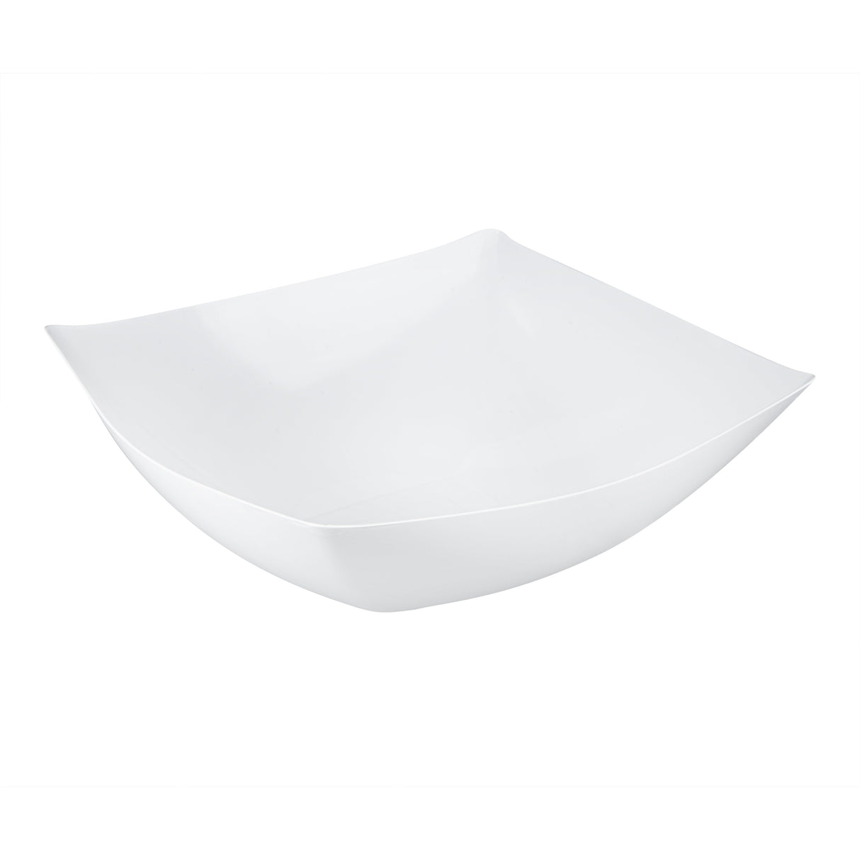 Bowls, Serving, Moderna 128 Ounce, Plastic, White, 12 x 12 x 4 Inch, Square,10 - 1 EACH