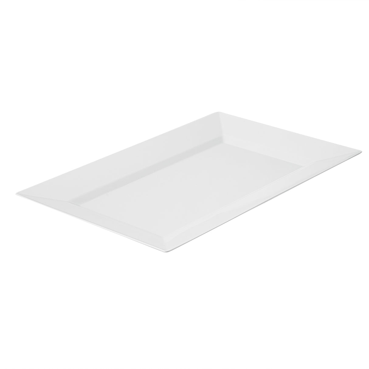 Plates, Moderna 11.50 x 7.25 x 0.75 Inch, Plastic, White, Rectangular,10 - 1 EACH