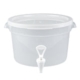 Dispenser, Beverage, Bev Tek 3 Gallon, Round, Clear, Plastic, 12.50 x 12.50 x 8.75 Inch,1 - 1 EACH