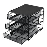 Drawers, Coffee Pod & Capsule, Restpresso 7 x 8.50 x 7.50 Inch, 3-Tier, Iron, Holds 36 K-Cups,1 - 1 EACH