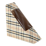 Boxes, Sandwich, Cafe Vision Small, Paper, Plaid, 4.75 x 4.75 x 2 Inch, Wedge, with Window,25 - 1 EACH