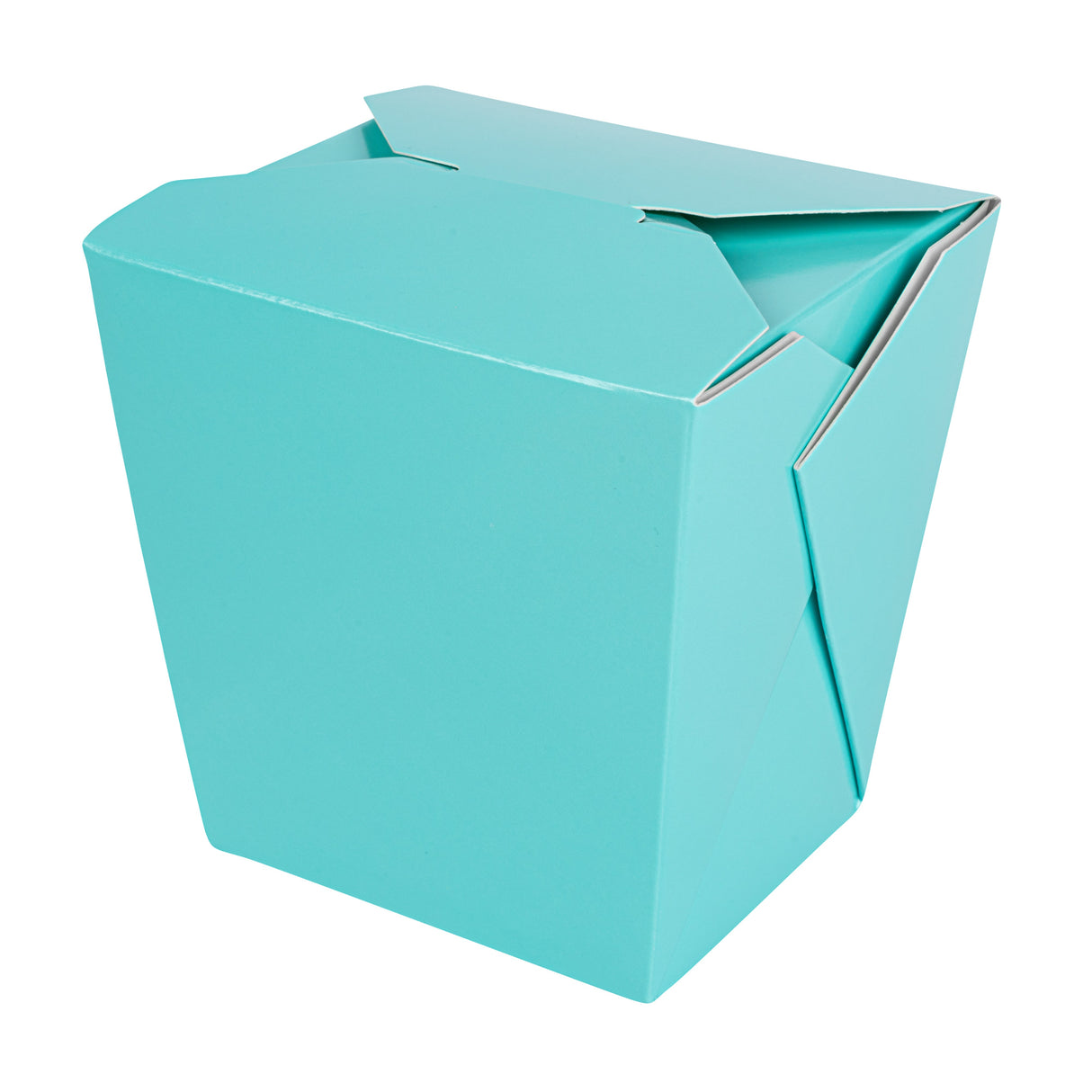 Containers, Noodle Take-Out, Bio Tek 26 Ounce, Paper, Turquoise, Square,50 - 1 EACH