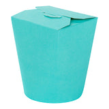 Containers, Noodle Take-Out, Bio Tek 16 Ounce, Paper, Turquoise, Round,50 - 1 EACH