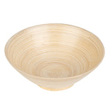 Bowls, Serving, Bambuddha 29 Ounce, Bamboo, Natural, 8.25 x 8.25 x 3.25 Inch, with Serving Spoon, Round,1 - 1 EACH
