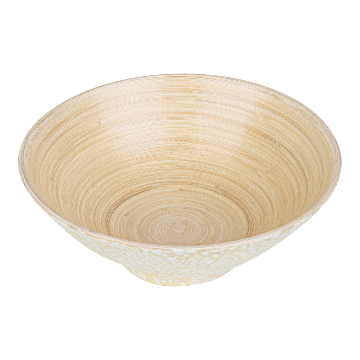 Bowls, Serving, Bambuddha 29 Ounce, Bamboo, Beige, 8.25 x 8.25 x 3.25 Inch, with Serving Spoon, Round,1 - 1 EACH