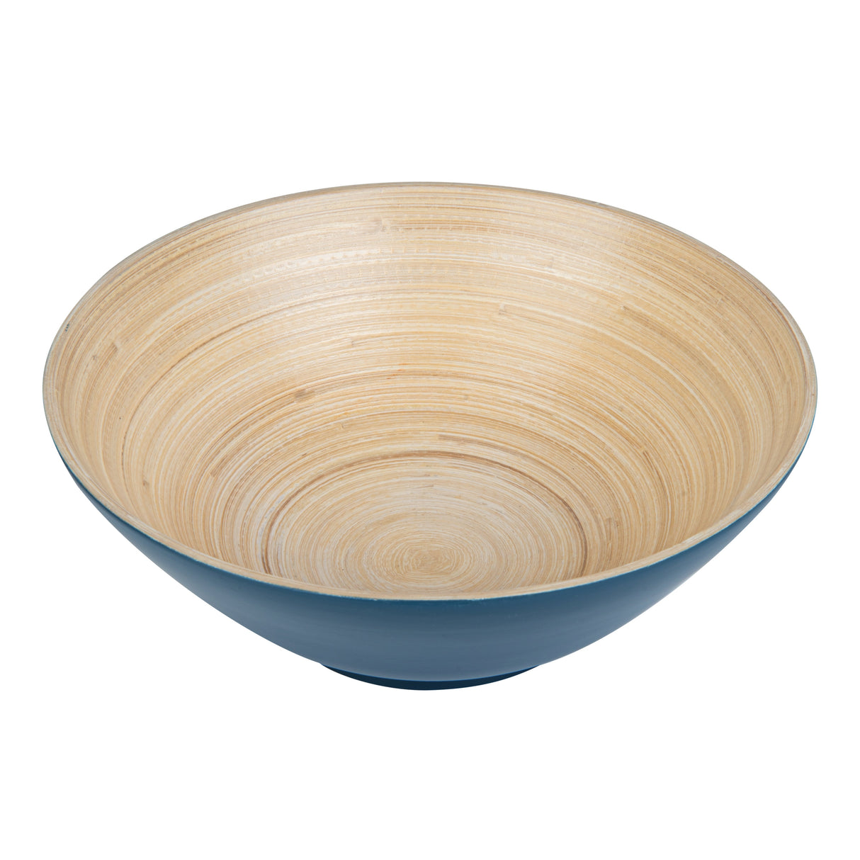 Bowls, Serving, Bambuddha 29 Ounce, Bamboo, Blue, 8.25 x 8.25 x 3.25 Inch, with Serving Spoon, Round,1 - 1 EACH
