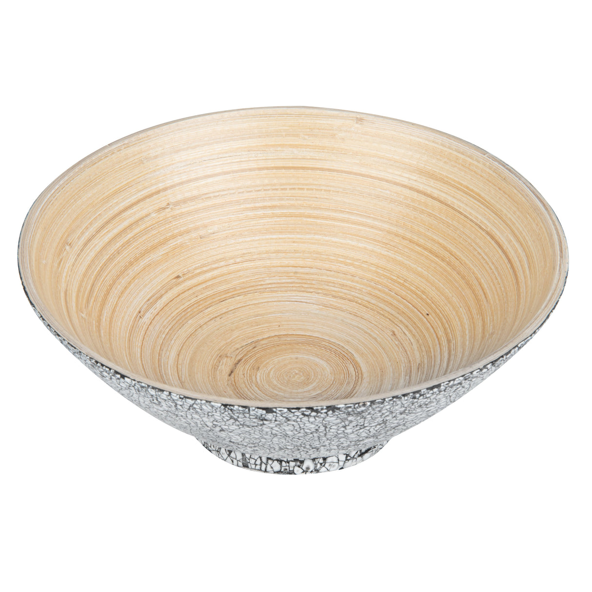 Bowls, Serving, Bambuddha 29 Ounce, Bamboo, Gray, 8.25 x 8.25 x 3.25 Inch, with Serving Spoon, Round,1 - 1 EACH