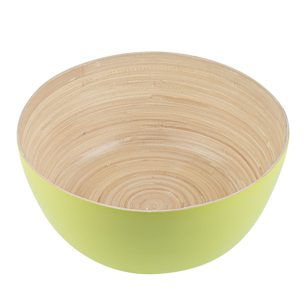 Bowls, Salad, Bambuddha 51 Ounce, Spun Bamboo, Green, Extra Large 13.50 x 13.50 x 6.25 Inch, Round,1 - 1 EACH