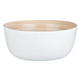 Bowls, Salad, Bambuddha 51 Ounce, Spun Bamboo, White, Extra Large 13.50 x 13.50 x 6.25 Inch, Round,1 - 1 EACH