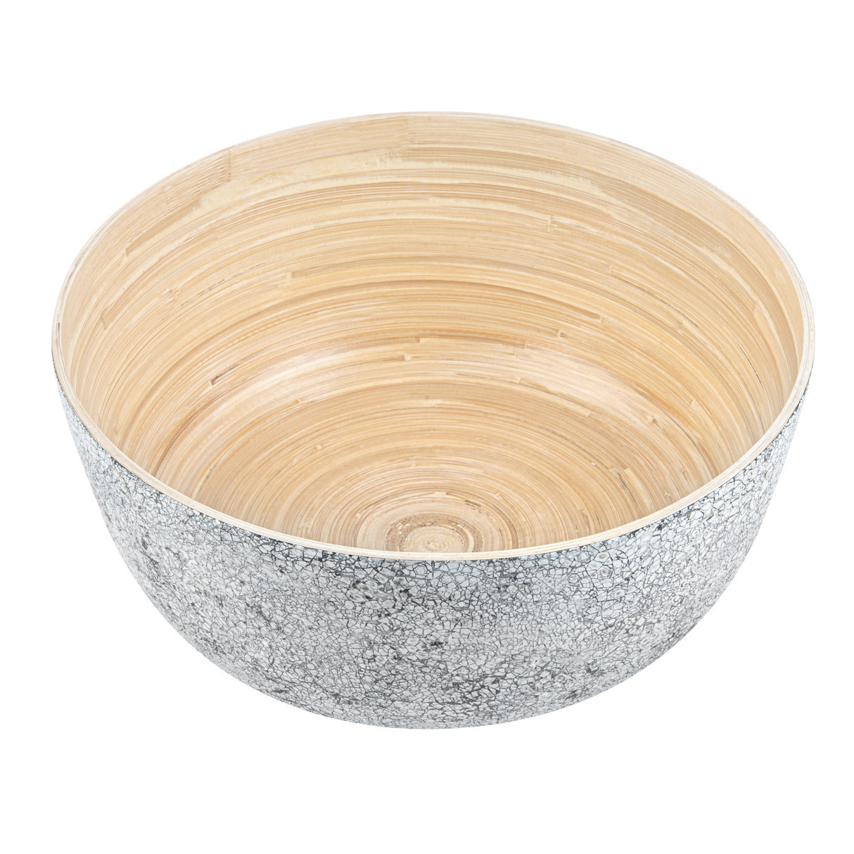 Bowls, Salad, Bambuddha 51 Ounce, Spun Bamboo, Gray, Extra Large 13.50 x 13.50 x 6.25 Inch, Round,1 - 1 EACH