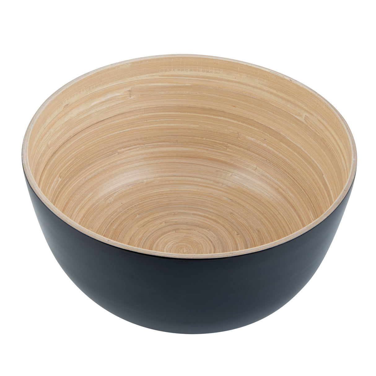 Bowls, Salad, Bambuddha 30 Ounce, Spun Bamboo, Black, Large 11 x 11 x 5.50 Ounce, Round,1 - 1 EACH