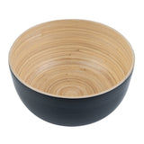 Bowls, Salad, Bambuddha 25 Ounce, Spun Bamboo, Black, Medium 9.50 x 9.50 x 4.75 Inch, Round,1 - 1 EACH