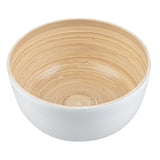 Bowls, Salad, Bambuddha 25 Ounce, Spun Bamboo, White, Medium 9.50 x 9.50 x 4.75 Inch, Round,1 - 1 EACH