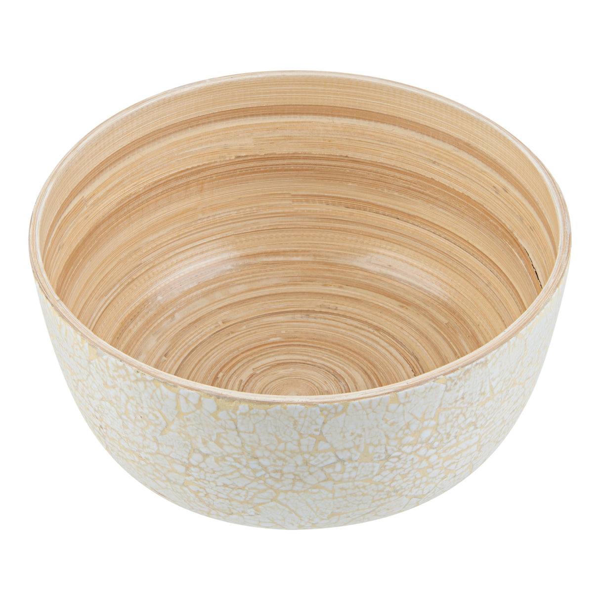 Bowls, Salad, Bambuddha 25 Ounce, Spun Bamboo, Beige, Medium 9.50 x 9.50 x 4.75 Inch, Round,1 - 1 EACH